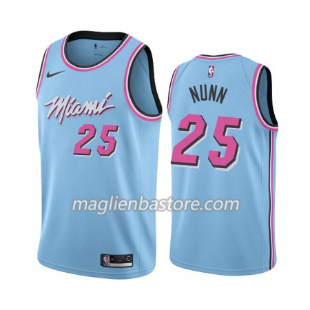 Maglia NBA Miami Heat Kendrick Nunn 25 Nike 2019-20 City Edition Swingman - Uomo